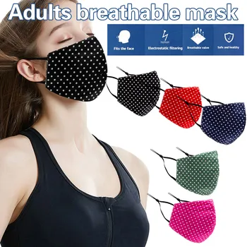 

Adult Face Cover Women Man Cotton Stripe Covers Pollution Reusable Face Covers mascarilla маска mascarillas маска для лица