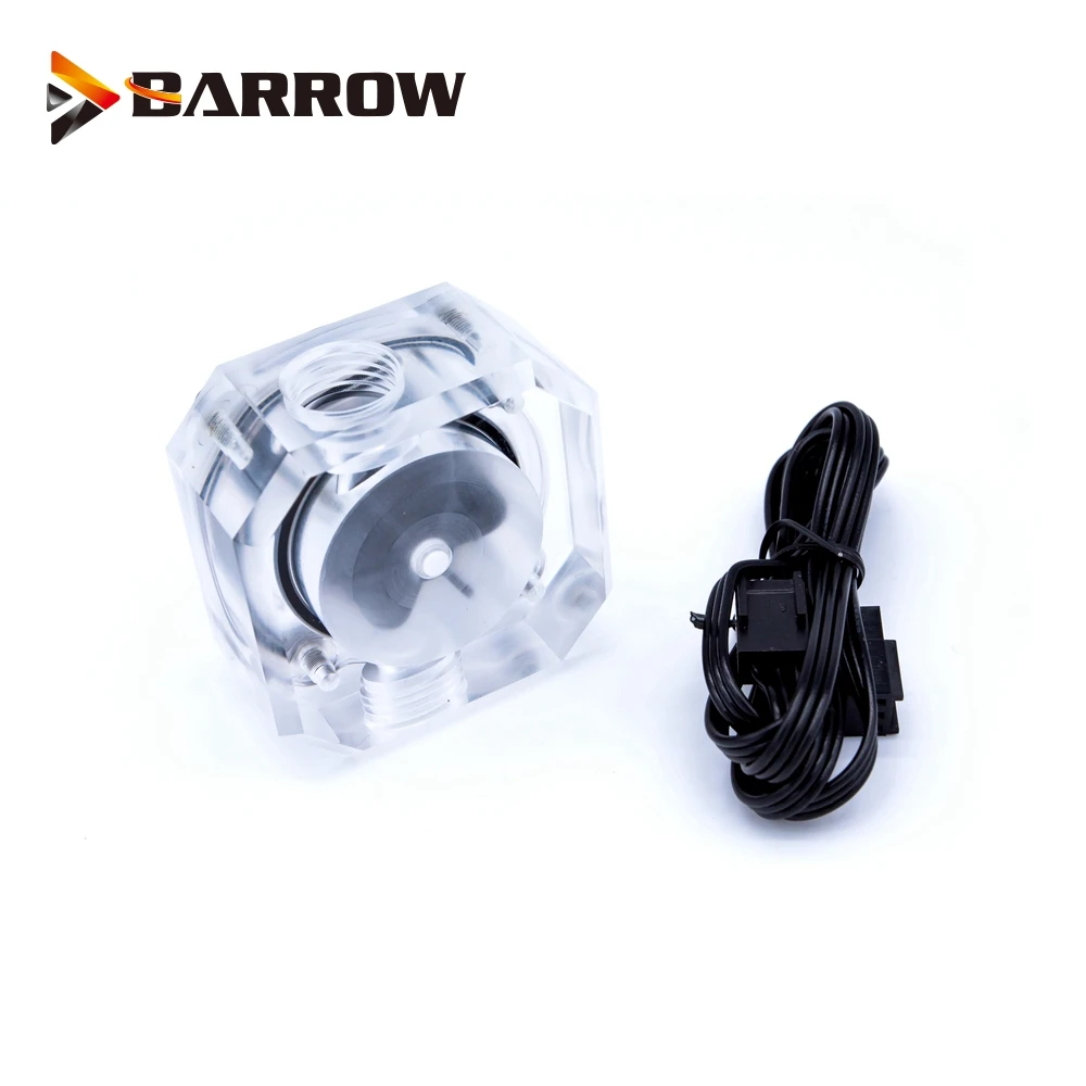 

BARROW Water Flow Velocity Meter / Water Cooler System Transparent 5V 3PIN / 12V 4PIN Header RGB connect to AURA SYNC