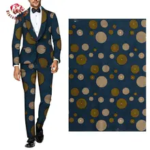 Африканская полиэфирная восковая ткань Анкара бинта настоящий воск высокое качество 6 ярдов/партия африканская ткань для вечерние платья FP6227