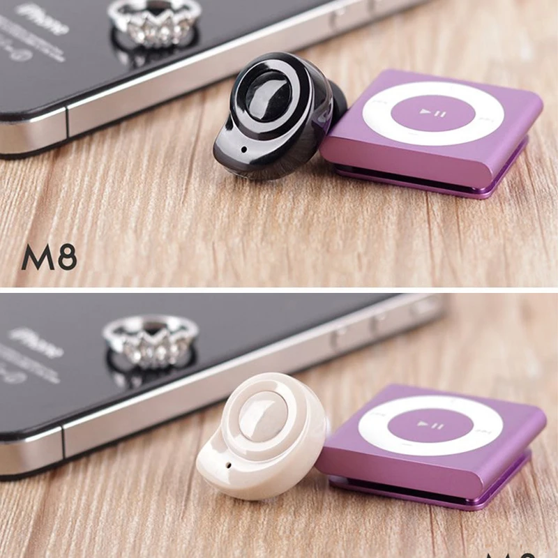 ENGLAI M80 wireless mini snail Bluetooth headset power display listen to music super small invisible earbuds