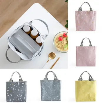 

Female Lunch Food Bag Insulated Thermal Food Picnic Lunch Bags for Women Kids Student Cooler Tote Bag Case