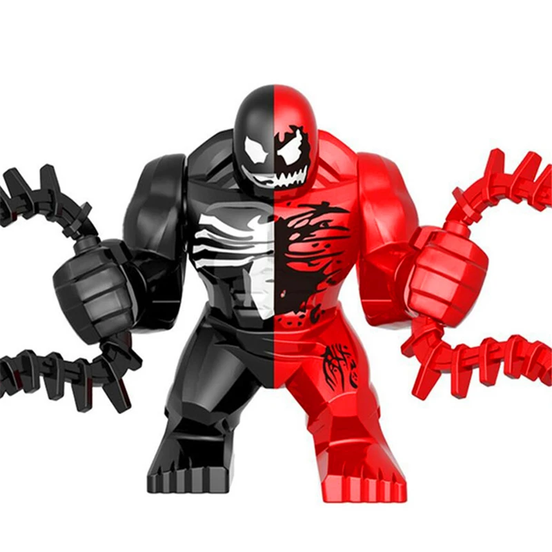 large stacking blocks Venom Big Size Character Venom Carnage Anti Venom Riot Model Building Blocks Educational Action Figure Toys For Children nesting blocks Blocks