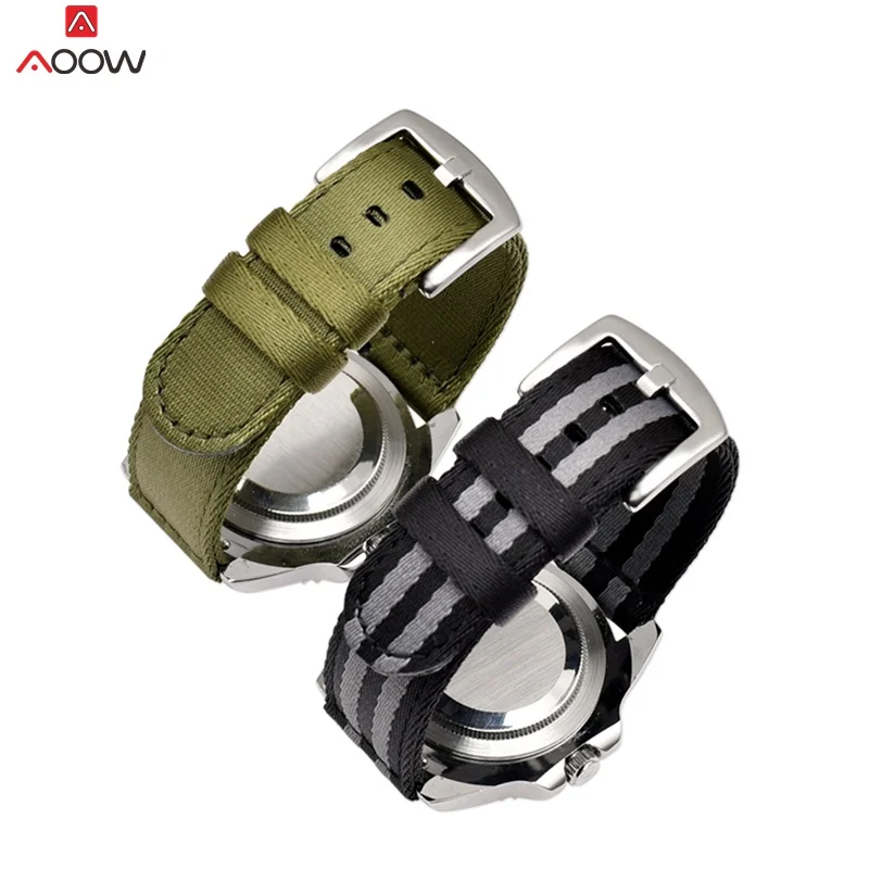 AOOW 18 мм 20 мм 22 мм 24 мм нейлоновый ремень НАТО Quick Release Sport Canva сменный браслет наручных часов браслет высокого качества ремень