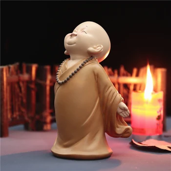 

Small Ornament Mini Little Monk Sculpture Buddhist Statues Chinese Style