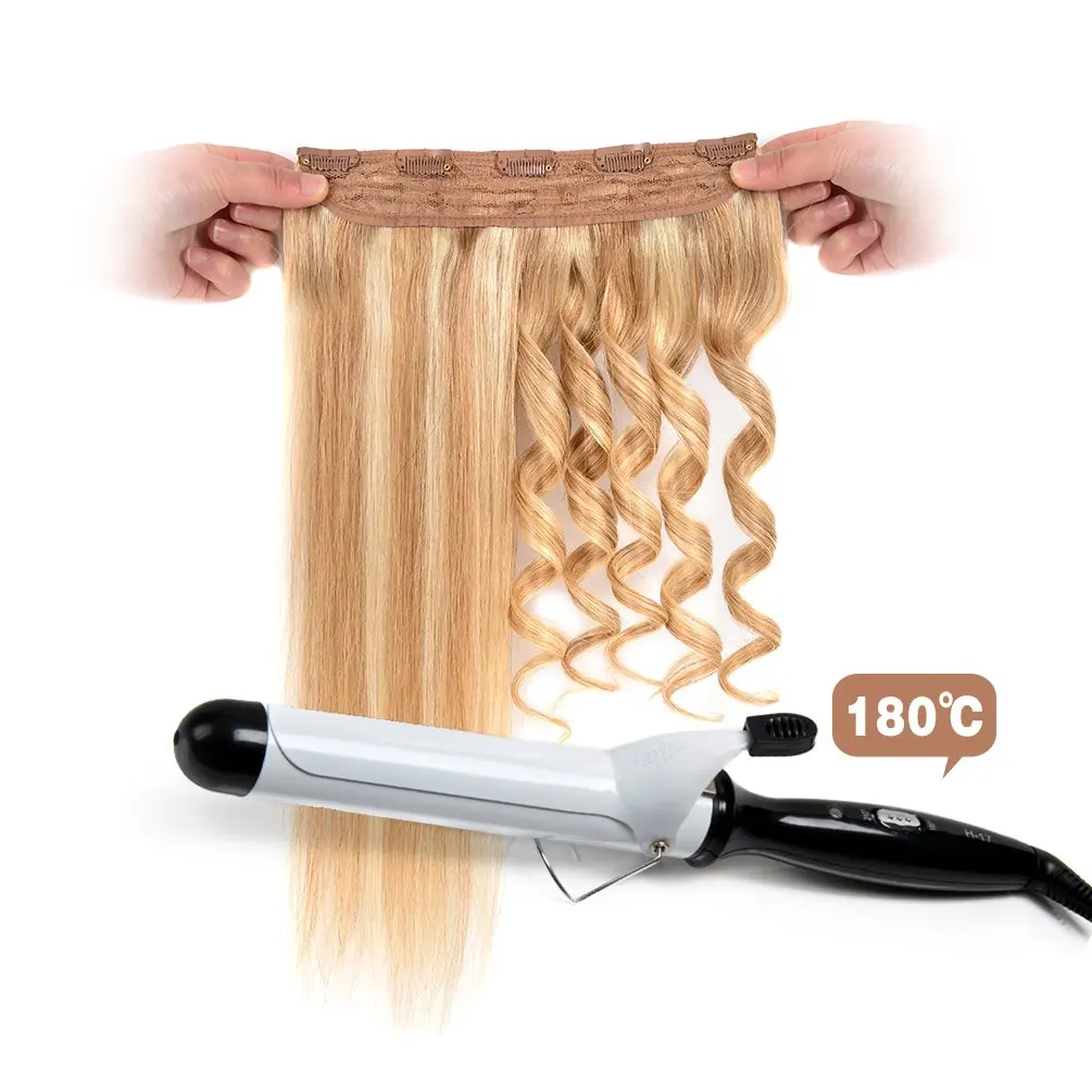 MERISIHAIR 32inch Synthetic Hair Extensions One piece 5 Clips Long Straight High Temperature Fiber Black Brown Hairpiece