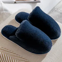 Мужские хлопковые домашние тапочки; милые тапочки; зимние теплые плюшевые домашние тапочки; мужская теплая удобная обувь на мягкой платформе