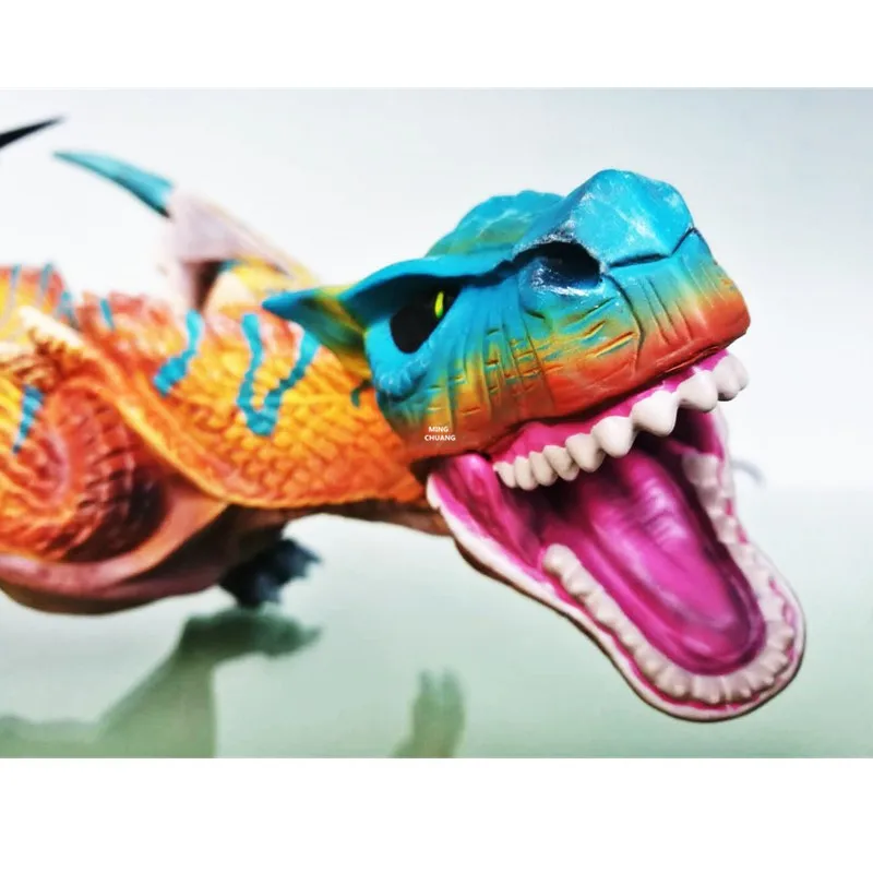 12"Monster Hunter Simulation Dragon Creative Cartoon Art Craft Blue Dragon PVC Action Figure Collectible Model Toy BOX 30CM V880