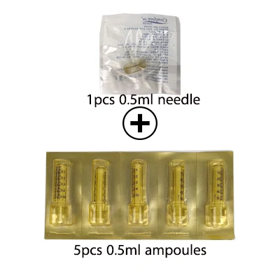 Гиалуроновая кислота и коллаген порошок гиалуроновой ручкой без иглы инъекции мезо пистолет для подтягивания кожи лица лифтинг удаления морщин - Номер модели: 0.5ml ampoule kit