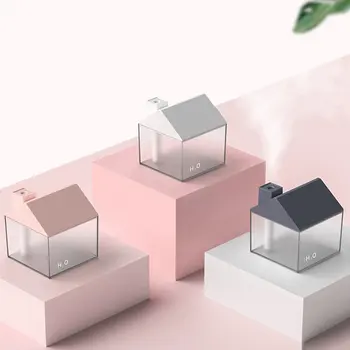 

2020 New Creative Three-in-One Small House Humidifier USB Version Home Portable Office Desktop Mute Mini Night Light