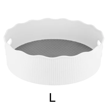 

Large Capacity ABS Rack Home Anti Skid Lazy Turntable Makeup Multifunctional Revolving Kitchen Storage Condiment Holder