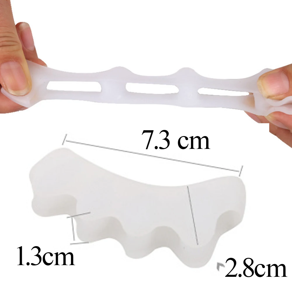 2 шт гелевые разделители для пальцев ноги ортопедические растяжки выравнивают правильный накладывающийся корректор пальцев ног силиконовый Уход за ногами Z46801