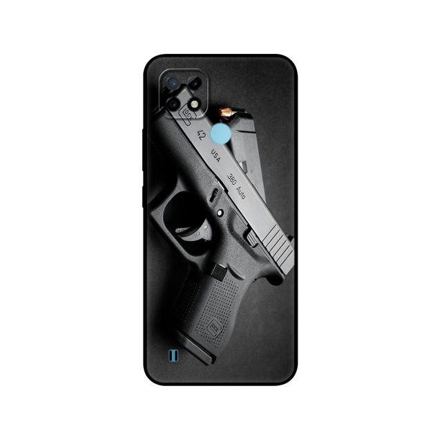 Realme C21 Case Silicon Back For OPPO RealmeC21 C 21 Phone Cover 6.5" Funda RMX3201 Bumper Capa Etui Soft black tpu case