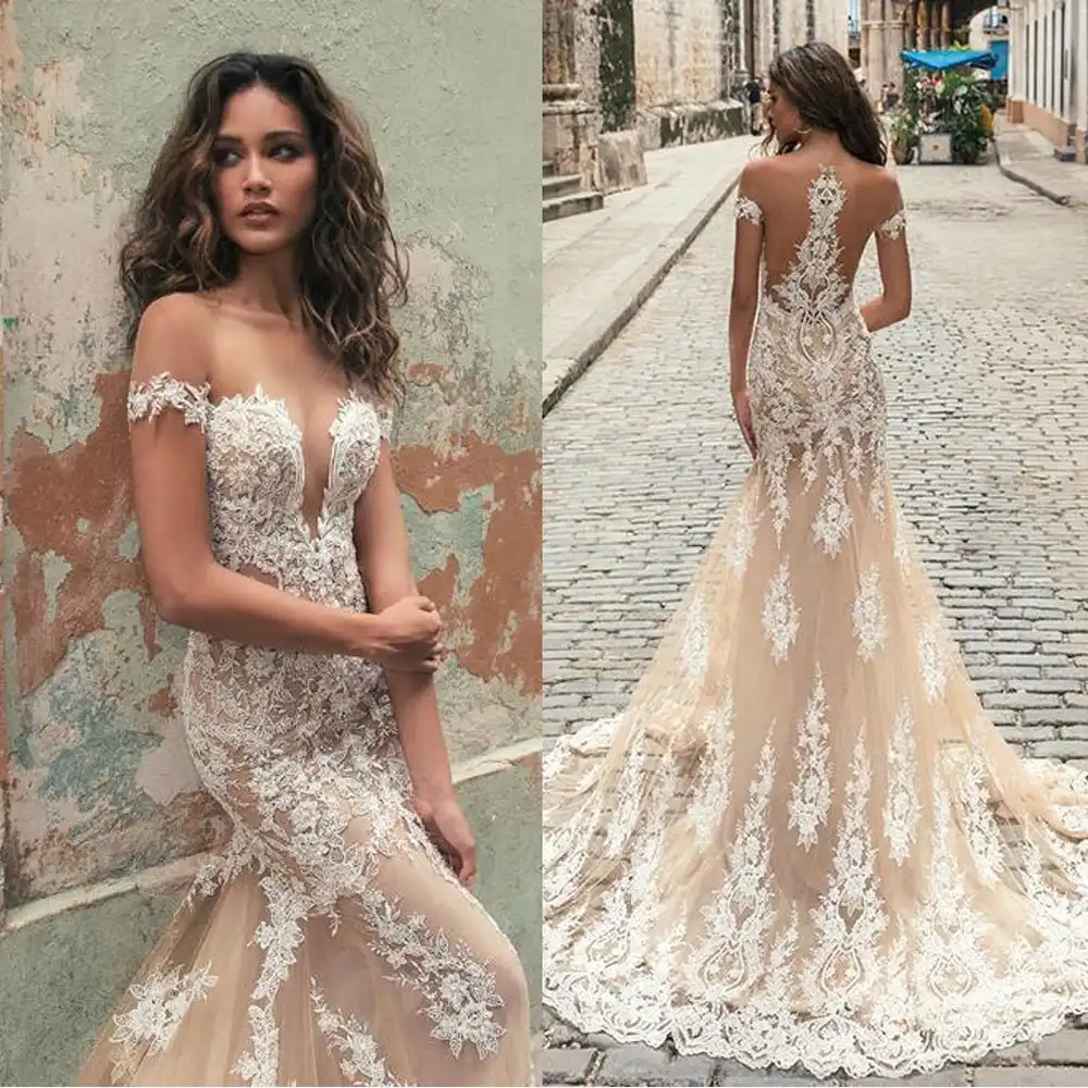 vestido sereia de tule