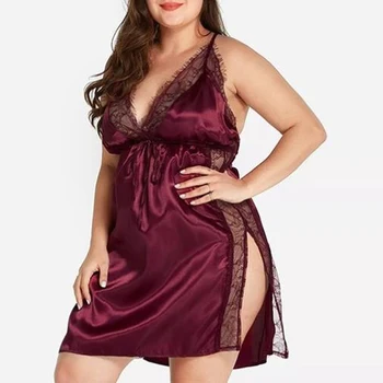 

2020 New Women's Underwear Temptation Sexy Backless Sling Split Nightdress Sexy Lace Suit Women's Clothing