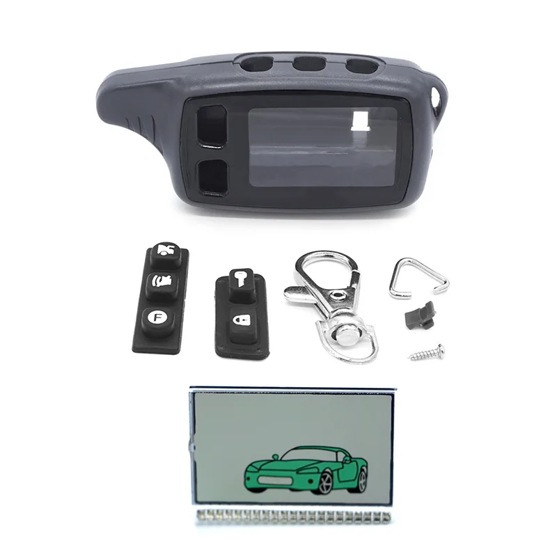 Tw9010 чехол Брелок для ключей + TW9010 ЖК-дисплей Tomahawk 9010 2-сторонний автомобильный