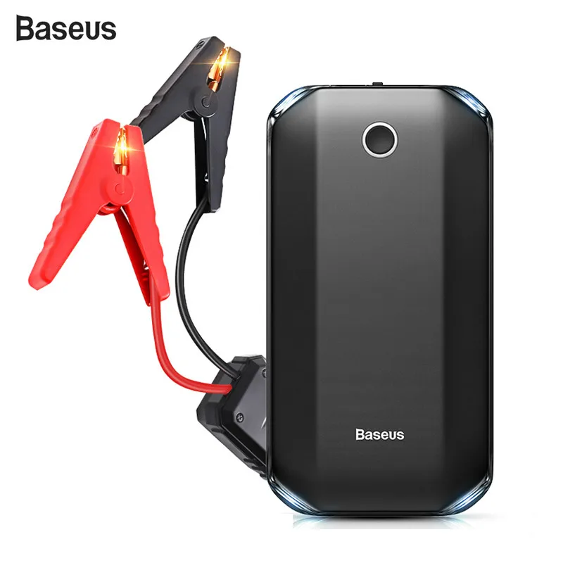 Comprar Baseus 8000A Car Jump Starter 12v banco de energía batería de emergencia coche dispositivo de inicio Auto lanzador portátil coche emergencia Booster
