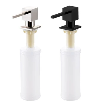 

300ML Stainless Steel Soap Dispenser Kitchen Sink Soap Hand Liquid Pump Bottle For Bathroom Kitchen