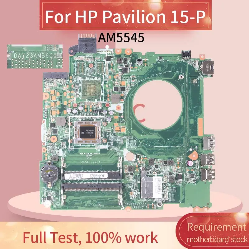 Placa-mãe para Notebook hp Pavillon 15-p Am5545 Placa Principal Day