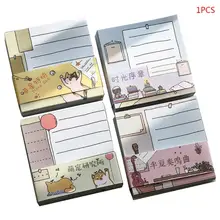 Kawaii блокнот для заметок Закладка планировщик бумажные наклейки клейкая бумага для заметок, Канцтовары блокнот