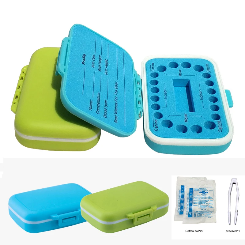 

English Version Baby Tooth Box Organizer Newborn Hair and Teeth Storage Umbilical Cord Collect Teeth Umbilica Save Gifts