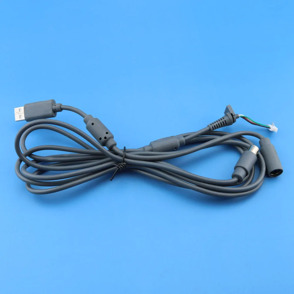 USB 4-контактный кабель+ Сменный Адаптер для Xbox 360 проводной контроллер с 2 шт. колпачок для пальцев ручки