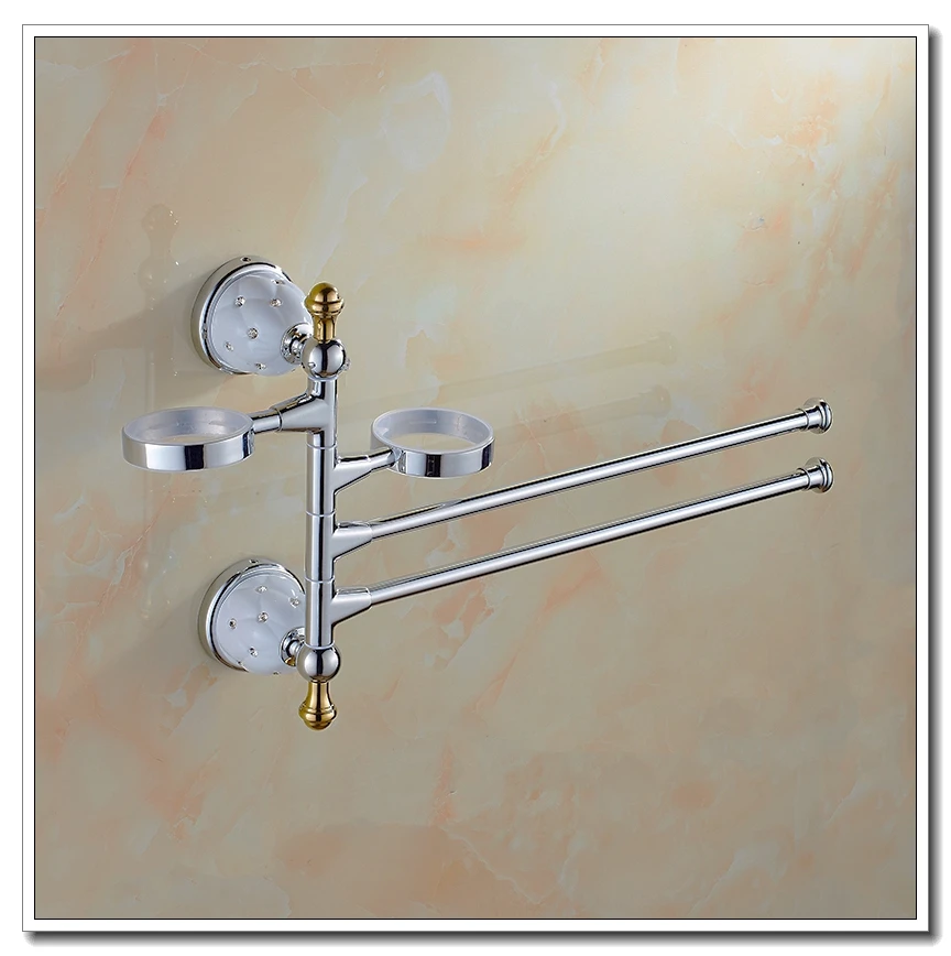 Vidric Wall Mounted Bathroom Accessories Set Towel Shelf Towel Holder Toilet Paper Holder Soap Holder Soap Dispenser EKY5100