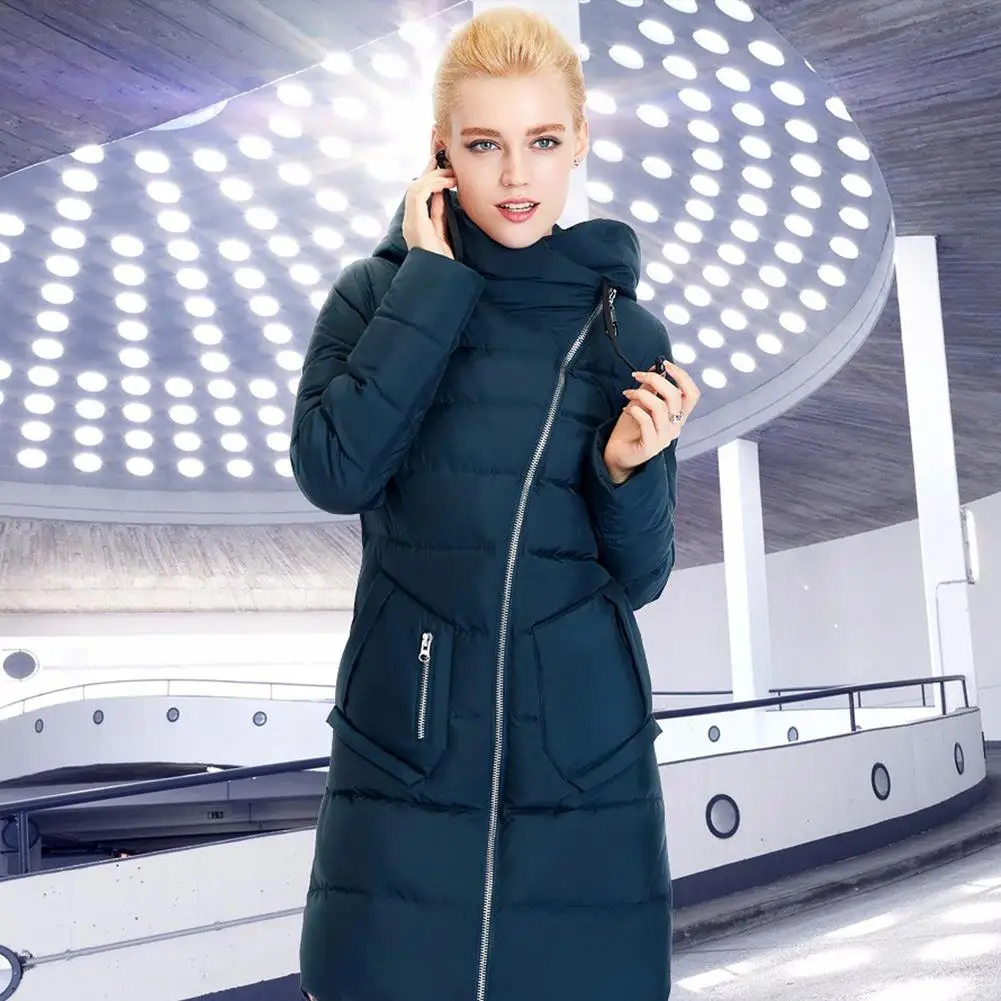 MIEGOFCE-зимняя утепленная пуховая куртка с капюшоном Новая пуховая куртка новая версия чисто твердый плотный длинный пуховик FashionWomen