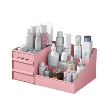 

Multi-Layer Practical Cosmetic Storage Box Dust Desktop Drawer Household Dressing Table Skin Care Shelf