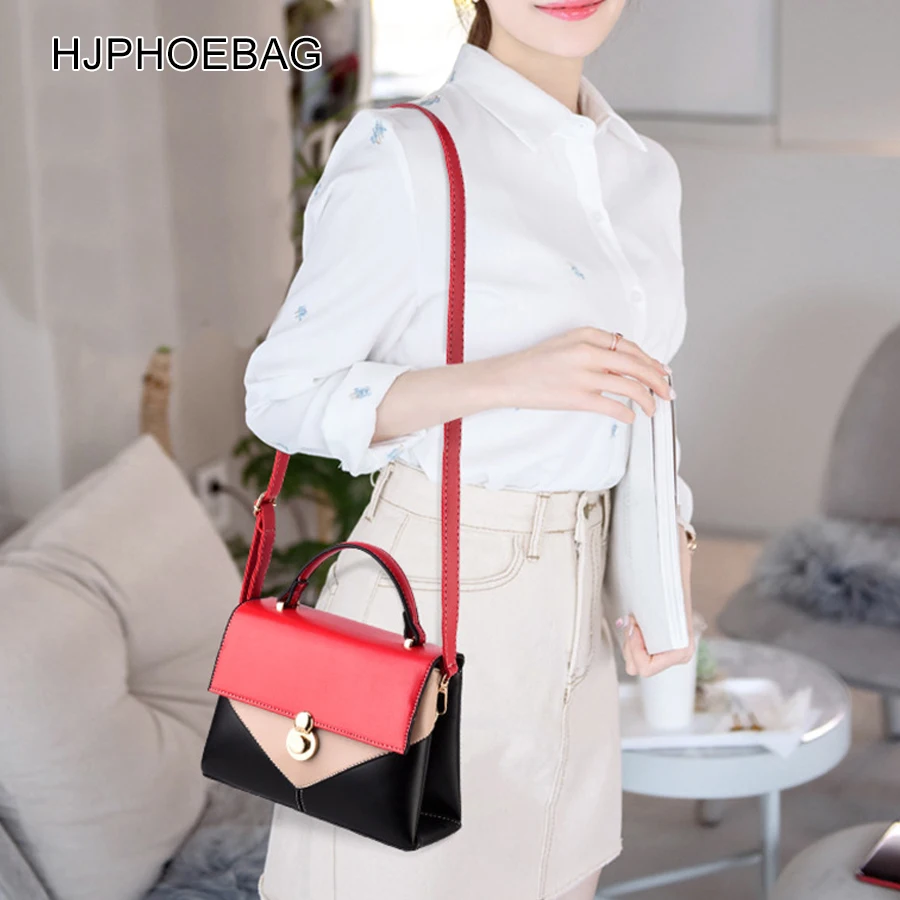 HJOHOEBAG, модная женская сумка, кожаные сумки, ПУ сумка на плечо, маленькие сумки через плечо с клапаном для женщин, сумки через плечо, bolsa YC258