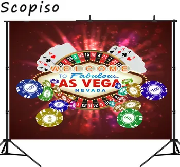 

Scopiso Casino Las Vegas Card Fabulous Party Photography Backdrop Background Photo Studio Prop
