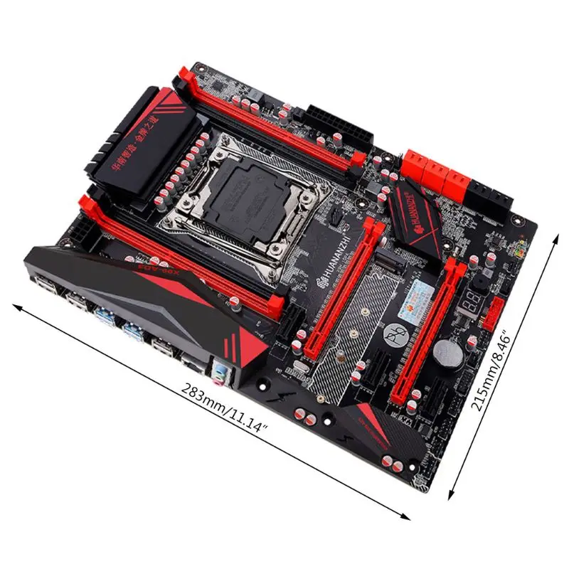 Huananzhi X99 материнская плата с M.2 NVMe слот LGA2011-3 DDR3 4 канала 4xusb 3,0 10xsata 3,0 Порты компьютер системная плата материнская плата