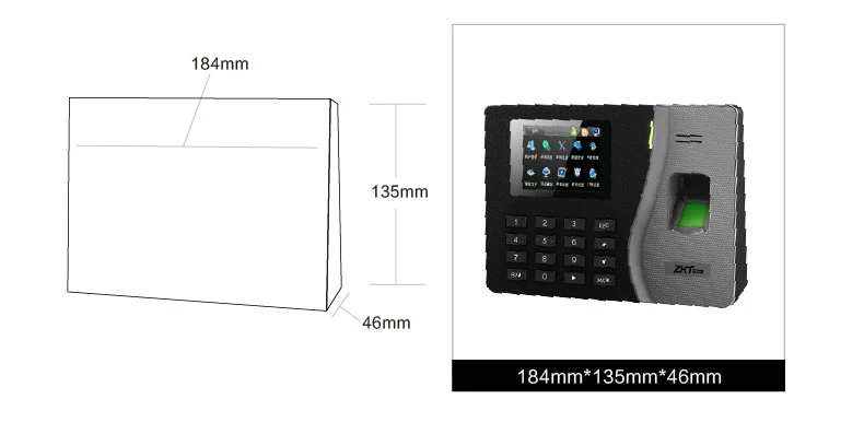 K14 TCP/IP биометрический отпечаток пальца время посещаемости с RFID считыватель карт Время часы время посещаемости рекордер со встроенным аккумулятором