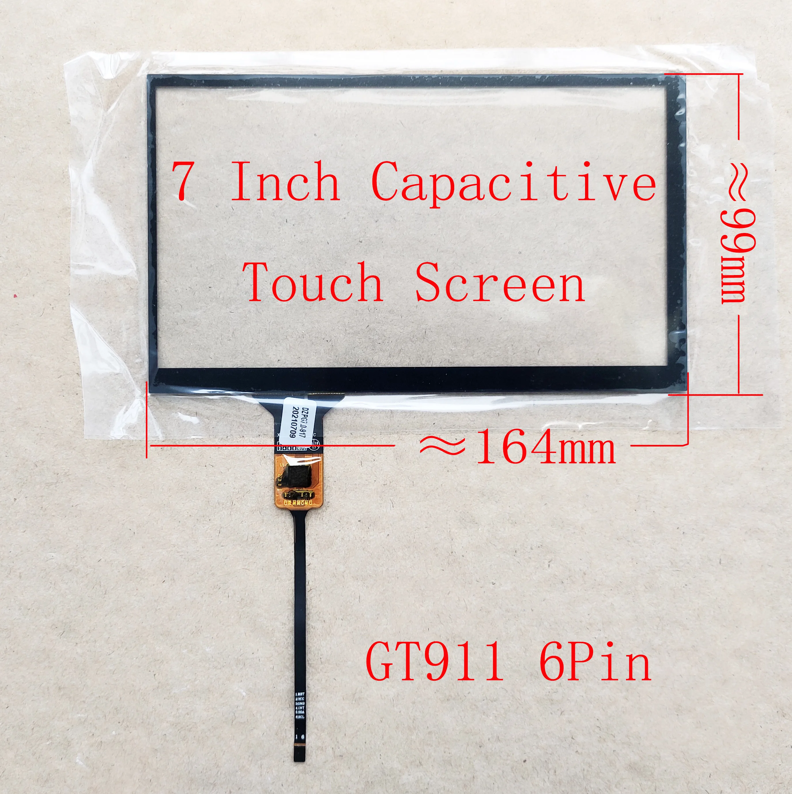 7 Inch Car Radio Touch Screen Sensor Digitizer LXH-TPC0037-677-v5
