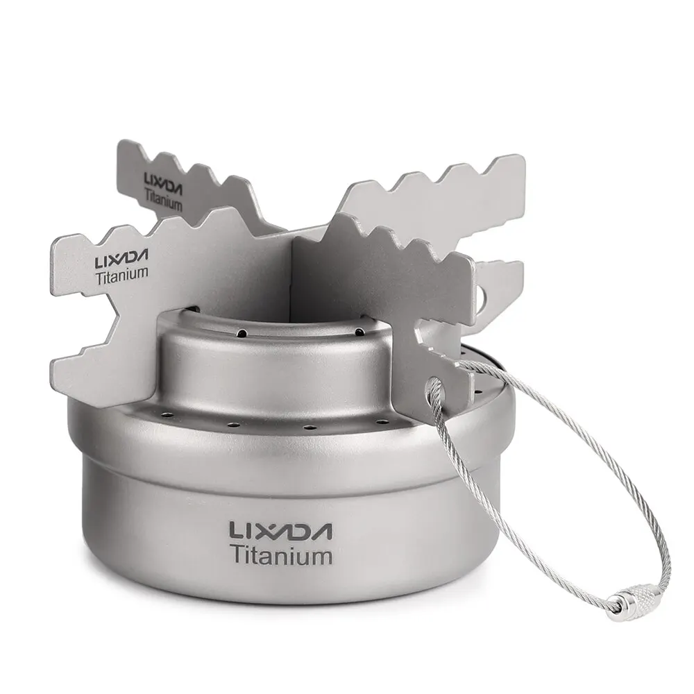 Lixada 5 шт. набор посуды для кемпинга пикника 450 мл/750 мл кастрюля спиртовая плита