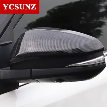 

new Carbon Fiber Mirror Cover For Toyota Hilux Revo Rocco Innova Fortuner Rav4 2016-2019 2020