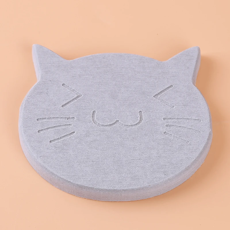 gray cat Подставка диатомит бибулоус противоскользящая кофейная кружка подставки для напитков обеденный стол подстилки Аксессуары для стола коврик для чашки кухонный инструмент - Цвет: gray cat