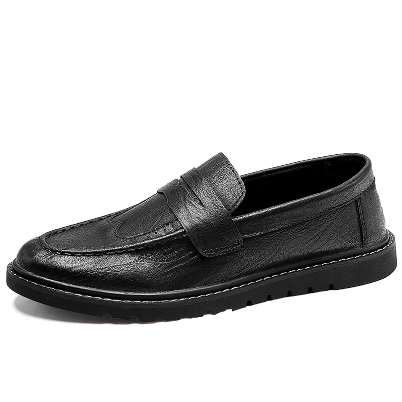 spring and autumn British style leather casual shoes men's shoes casual lightweight simple classic fashion business shoes