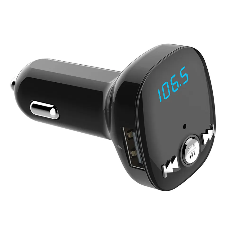 Handsfree беспроводной Bluetooth автомобильный комплект fm-передатчик MP3-плеер двойной USB зарядное устройство