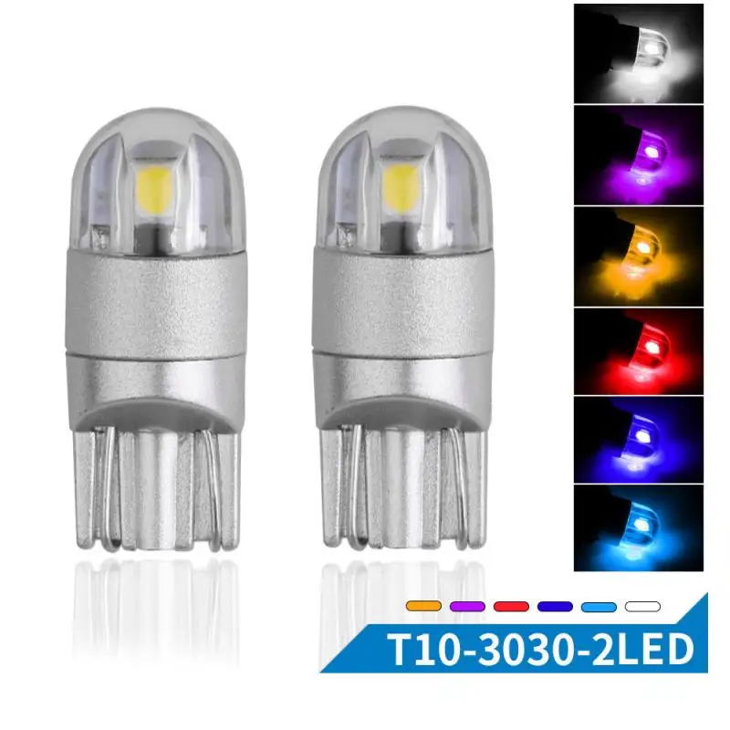 10 шт., T10-3030-2SMD, автомобильный, супер яркий, светодиодный, ширина, светильник, боковой светильник, парковочная лампа, лампы, ширина, светильник светодиодный, автомобильный светильник