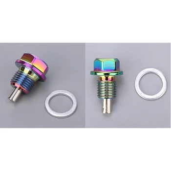 

M12x1.5 M16/1.5 Magnetic Engine Oil Pan Drain Screw W Gasket M12x1.5