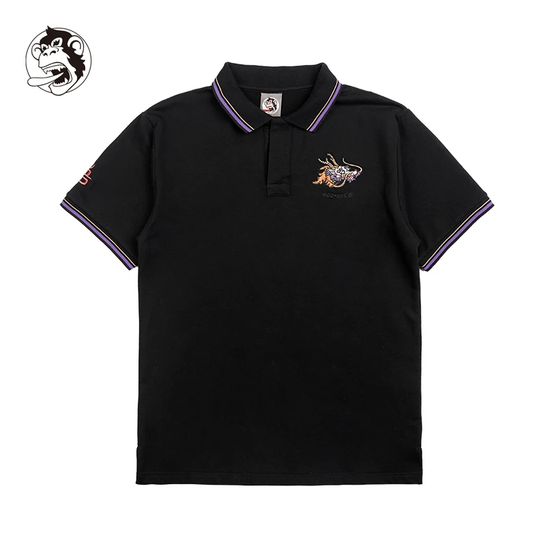 

Summer Boy polo shirts embroidery Street wear Standard Skateboard Boy Skate T-shirt 100% cotton Men Rock Hip hop Fashion Tops
