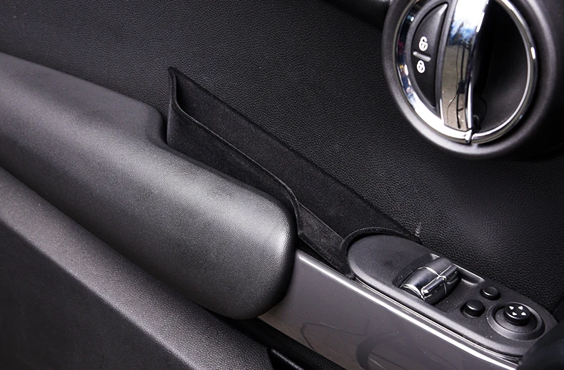 Автомобильный Внутренний дверной ящик с ручкой для хранения мобильного телефона держатель для BMW MINI COOPER S JCW F56 укладка Tidying автомобильный Органайзер 2 шт