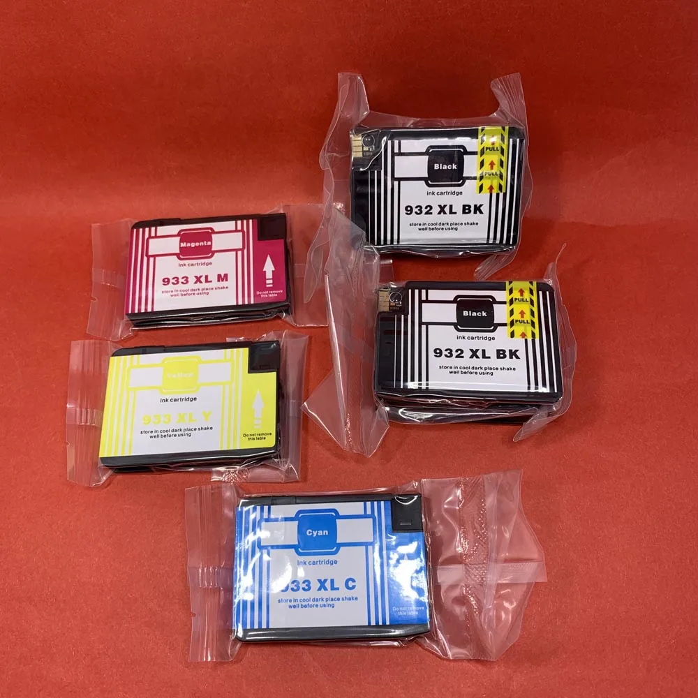 5pcs(2BK 1C 1M 1Y) YOTAT Compatible 932XL 933 for HP932 933XL Ink Cartridge for HP Officejet 7110 7610 6600 6700 6100 7612 Printer - Цвет: 5pcs(2BK 1C 1M 1Y)