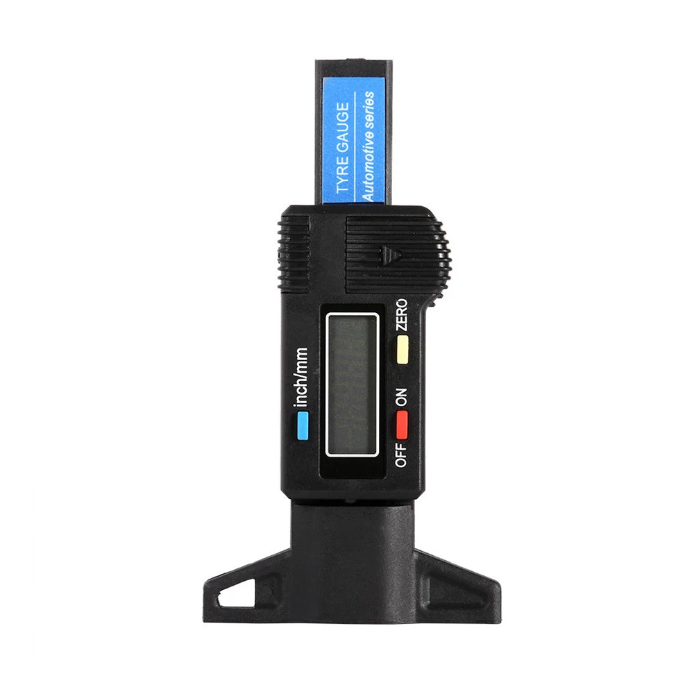 Car Tire Digital Tyre Tread Depth Tester Gauge Meter Measurer For Motorcycle Trucks Car Accessories 0-25.4mm/ 0.01mm