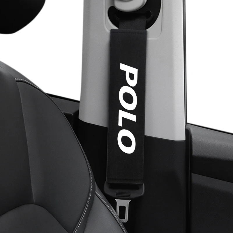 2 шт. накладки на ремень безопасности автомобиля Volkswagen VW Polo 2011 2013 2020|Панели и