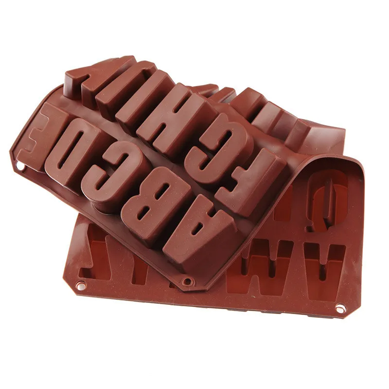 Lot De 3 Moules à Gâteau En Silicone En Forme De Lettres Anglaises  26 Lettres Pour Patisserie~p139356785