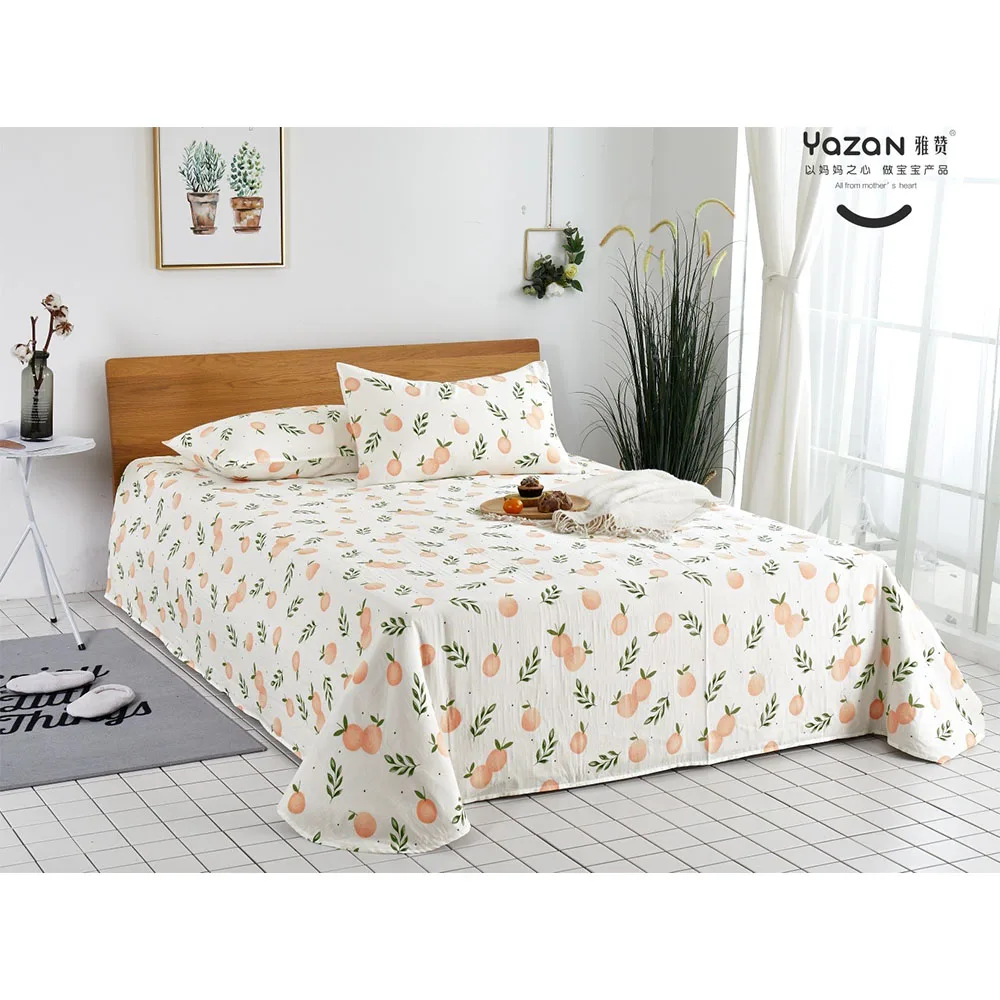 US $142.80 YAZAN The High Quality Bedding Set With 100 Cotton Pure And Fresh Pattern Simplicity Bed Sheet Quilt Cover Pillowcase34pcs
