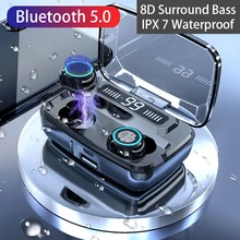 TWS Blutooth Earphones Wireless Earbuds with Touch Control 8D Sound Stereo Sports Gaming Headset Kulaklik Bank Elair Headphones