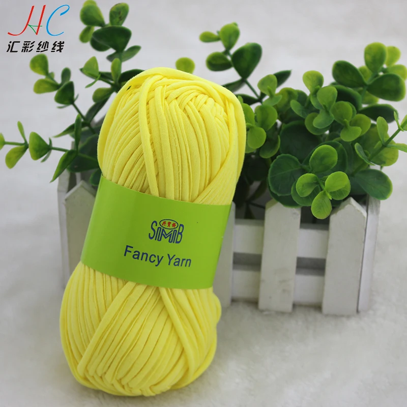 Новинка 2019 китайская модная фабричная пряжа из лент для ручного вязания на