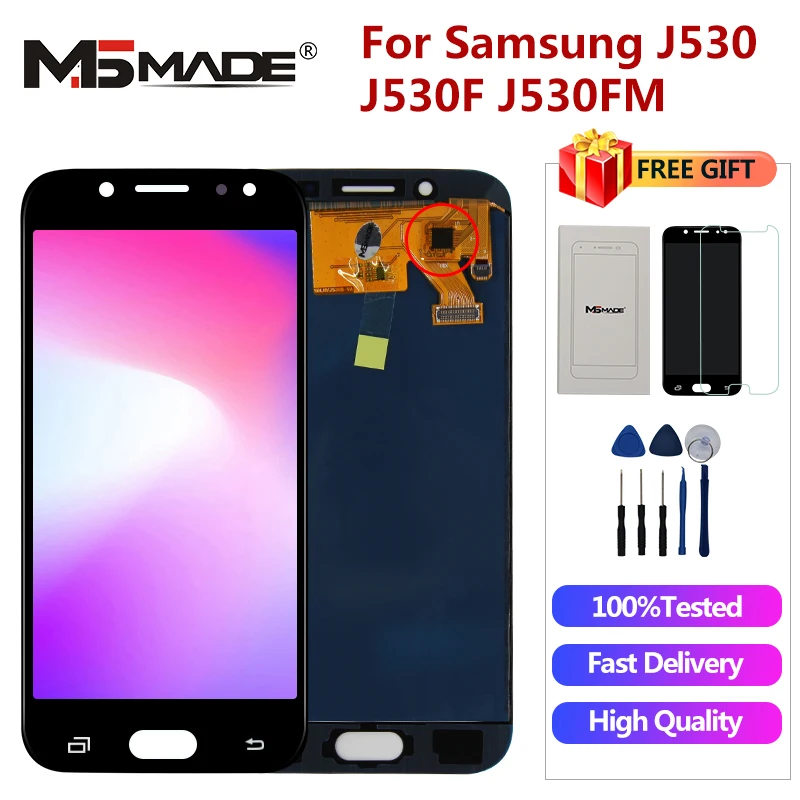 Pаспродажа J530FM дисплей для samsung Galaxy J5 2017 J5 Pro lcd J530 J530F J530M SM J530F J5 Pro Дисплей lcd сенсорный экран дигитайзер Запчасти
